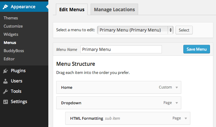 tutorials-menus